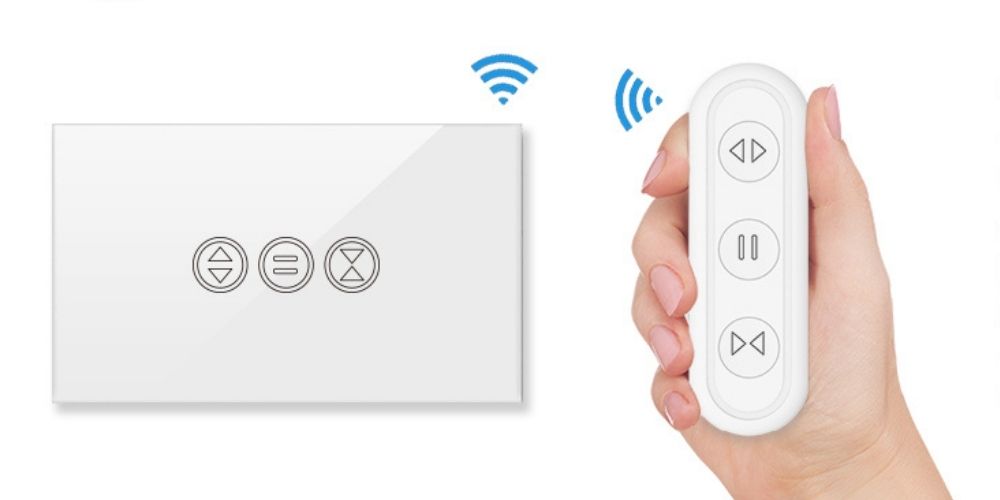 Tuya Smart Interrupteur intelligent pour rideaux avec connexion Wifi